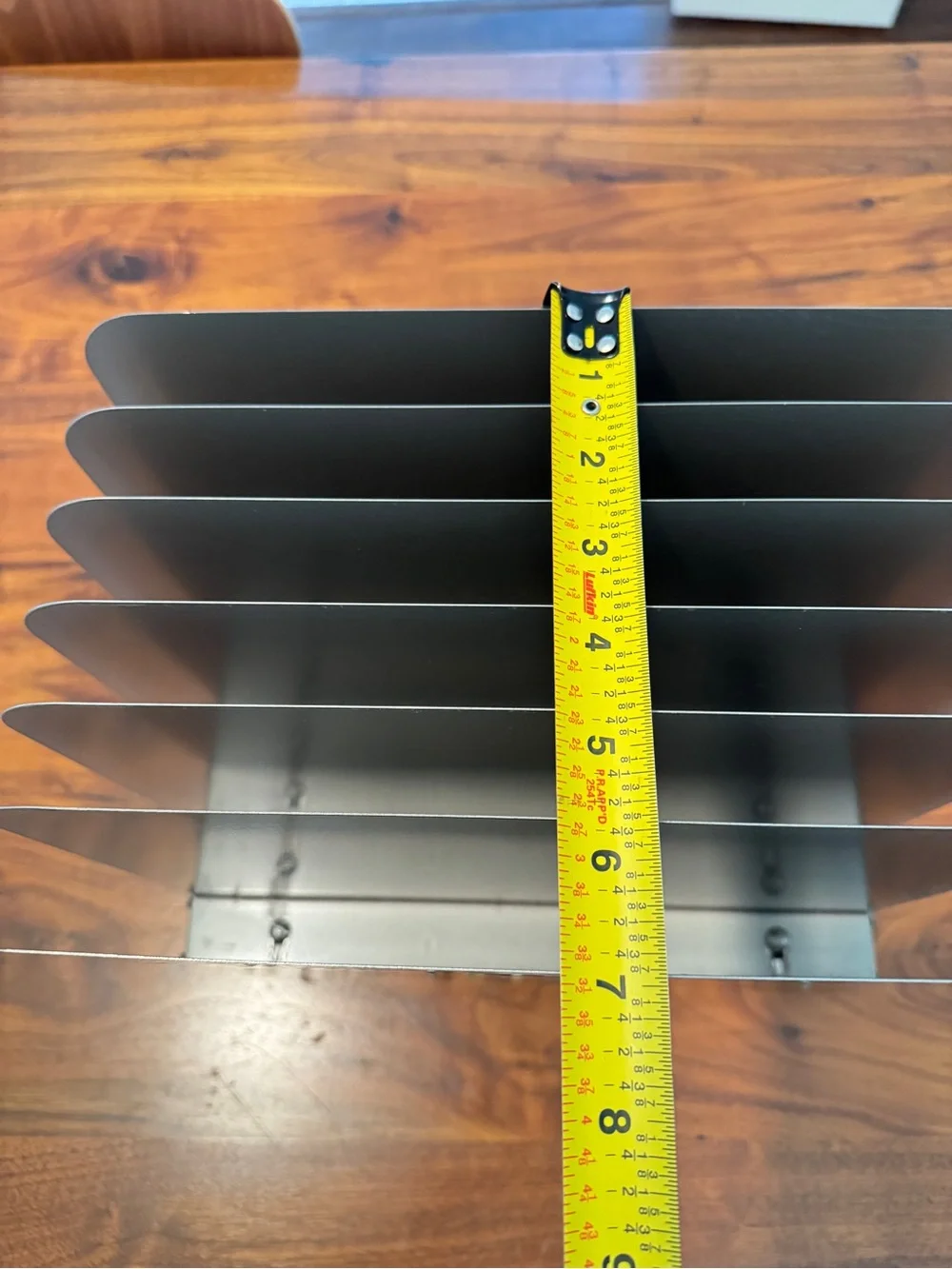 Vintage Sengbusch KLERADESK 6 SLOT Adjustable METAL Desktop File Organizer
